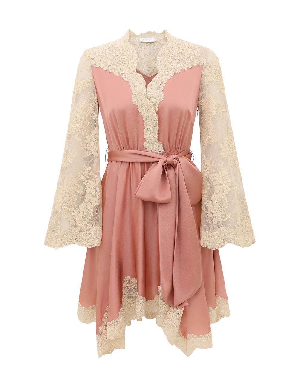 Luna Satindraperad Minidress