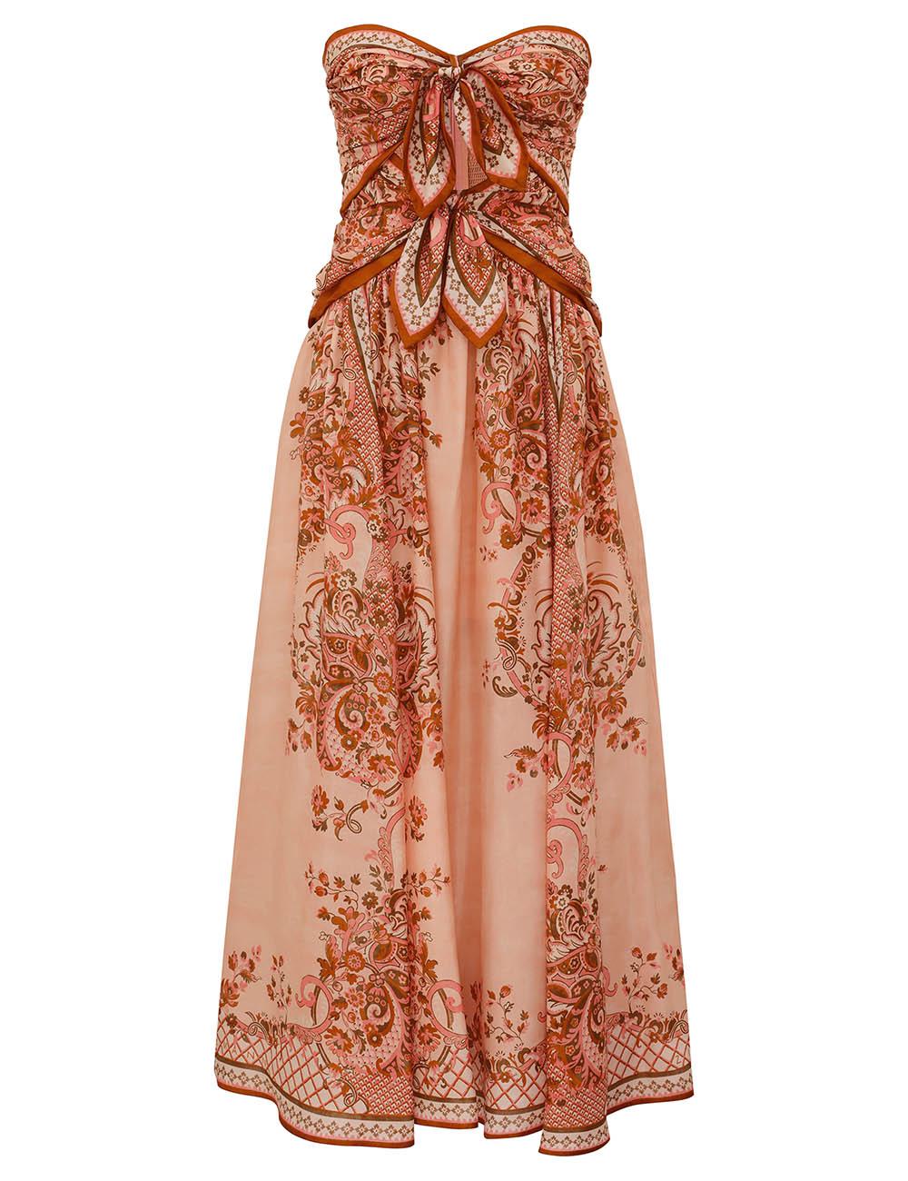 Aster-skärms mididress