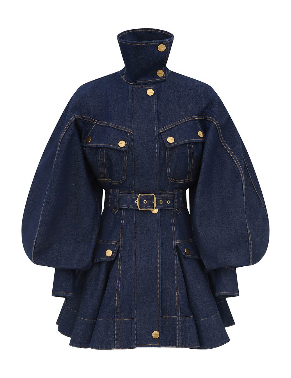 Luna Denim Utility-minidress